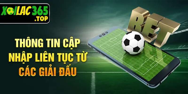 Thông tin cập nhập liên tục từ các giải đấu